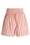 Mads Nørgaard - Shorts - Organic Poplin Ella Shorts - Candy Stripe Cherry Tomato