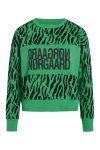 Mads Nørgaard - Sweat - Organic Sweat Tilvina Print - Multi Deep Mint