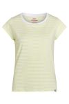 Mads Nørgaard - T-shirt - Organic Jersey Stripe Teasy Tee FAV - Double Cream/Brilliant White