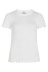 Mads Nørgaard - T-shirt - Pointella Trixa Tee - White Alyssum