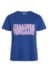 Mads Nørgaard - T-shirt - Single Organic Trenda P Tee - Princess Blue