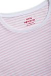 Mads Nørgaard - T-shirt - Organic Favorite Stripe Teasy - White/Light Pink