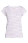 Mads Nørgaard - T-shirt - Organic Favorite Stripe Teasy - White/Light Pink