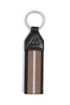Markberg - Nøglering - Violette Key Ring - Black w. Black Light Caramel/Silver