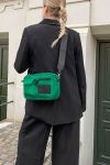 Markberg - Taske - Darla Cross. Bag, Recycled - Jungle Green w/Black