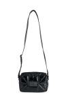 Markberg - Taske - Vela Crossbody Bag Shiny Puf - Shiny Black w/Black
