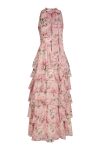 Neo Noir - Kjole - Marli Flower Chiffon Dress - Rose