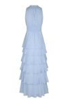 Neo Noir - Kjole - Marli Solid Chiffon Dress - Light Blue (Levering slut marts)