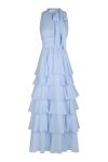 Neo Noir - Kjole - Marli Solid Chiffon Dress - Light Blue (Levering slut marts)