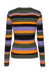 MbyM - Bluse - Minnie Tumeric - Lavender Lurex Stripe