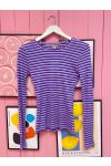 MbyM - Bluse - M-Lilita - Purple Pink Stripe