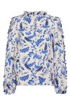MbyM - Bluse - Vionnet-M - Romola Print Nude Blue