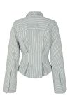 Mbym - Skjorte - Kalana-M - Smoke Blue Kleo Stripe