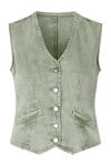 MbyM - Vest - Flana-M Iguana - Green Wash