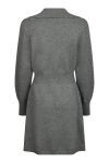 Neo Noir - Kjole - Melia Knit Dress - Dark Grey Melange 