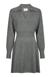 Neo Noir - Kjole - Melia Knit Dress - Dark Grey Melange 