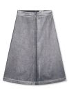 Mads Nørgaard - Nederdel - Metallic Denim Stellar Skirt - Vintage Blue/Gun Metal 
