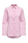 JDY - Skjorte - Mio L/S Shirt - Shocking Pink Small White Stripes