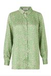 Modström - Skjorte - ClarkeMD Print Shirt - Classic Green Smiley