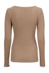 Modström - Bluse - Issy LS T-shirt - Camel Dust