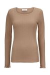 Modström - Bluse - Issy LS T-shirt - Camel Dust