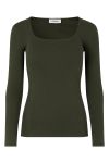 Modström - Bluse - ToxieMD LS Top - Deep Pine
