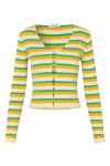 Modström - Cardigan - DorisMD Cardigan - Jade Gold Stripe