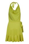 Modström - Kjole - JosefineMD Flowy Dress - Golden Lime