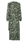 Modström - Kjole - Fern Print Wrap Dress - Ocean Fleur