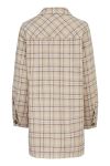 Modström - Skjorte - Ikaia Coatigan - Cream Brown Check