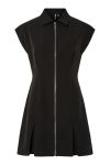 Pieces - Kjole - Morgan Sl Short Zip Dress - Black