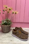 Nature - Sko - Anna Suede Print - Leopard