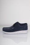 Nature - Sko - Anna - Suede Rubber Sole - Navy