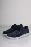 Nature - Sko - Anna - Suede Rubber Sole - Navy