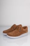 Nature - Sko - Anna Suede Rubber Sole - Toffee