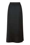 Neo Noir - Nederdel - Lenni Smooth Satin Skirt - Black