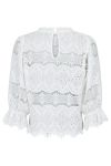 Neo Noir - Bluse - Adela Big Embroidery Blouse - White