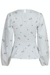 Neo Noir - Bluse - Alberta Clean Flower Blouse - White