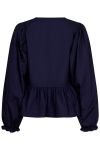 Neo Noir - Bluse - Bessie C Poplin Blouse - Dark Navy