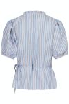 Neo Noir - Bluse - Isabella Stripe Top - Light Blue