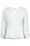 Neo Noir - Bluse - Mirala Fine Flower Blouse - White