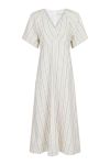 Neo Noir - Kjole - Bomba Stripe Dress - Off White