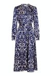 Neo Noir - Kjole - Cilian Flower Blur Dress - Navy