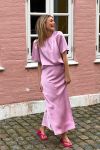 Neo Noir - Nederdel - Vicky Heavy Sateen Skirt - Rose