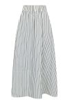 Neo Noir - Nederdel - Yara Long Stripe Skirt - Creme