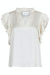 Neo Noir - Top - Stella Satin Blouse - Off White