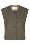 Neo Noir - Vest - Birtha Waistcoat - Brown Melange