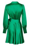 Neo Noir - Kjole - Dawn Satin Dress - Green