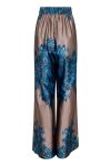 Neo Noir - Bukser - Mana Paisley Border Pants - Blue 