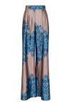 Neo Noir - Bukser - Mana Paisley Border Pants - Blue 